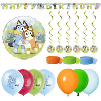 Bluey Basic Decoration Party Supplies Kit, 8 Guests
