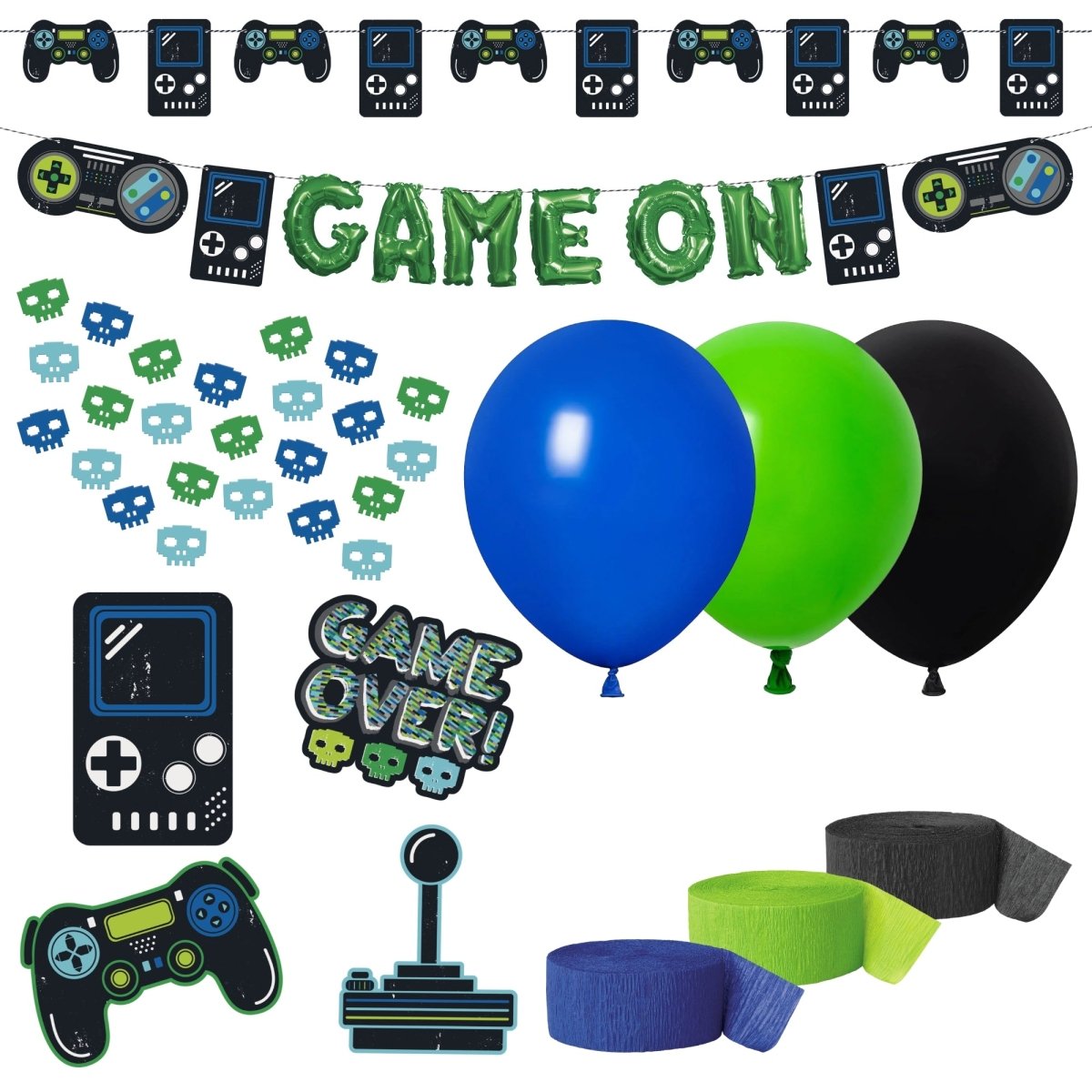 Gamer Basic Decoration Party Supplies Kit