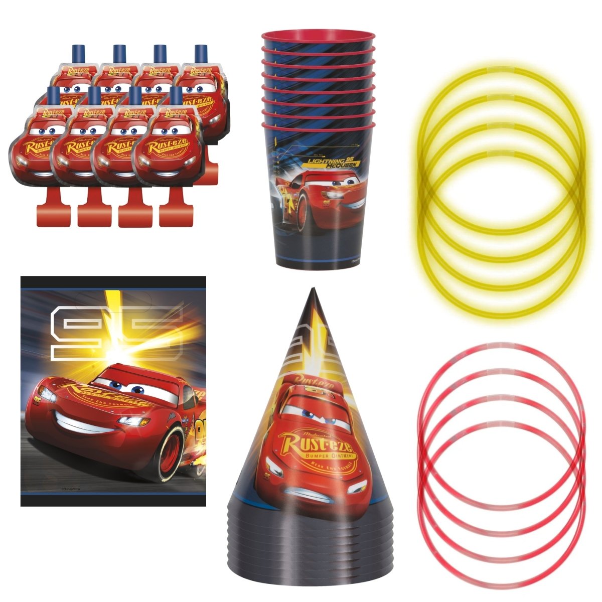 Cars Favour Party Supplies Kit, 8 Guests