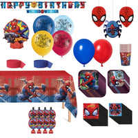 Marvel Spider-Man Standard Birthday Party Supplies Kit, 8 Guests