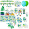 Blue and Green Dinosaurs Ultimate Birthday Party Supplies Kit, 8 Guests
