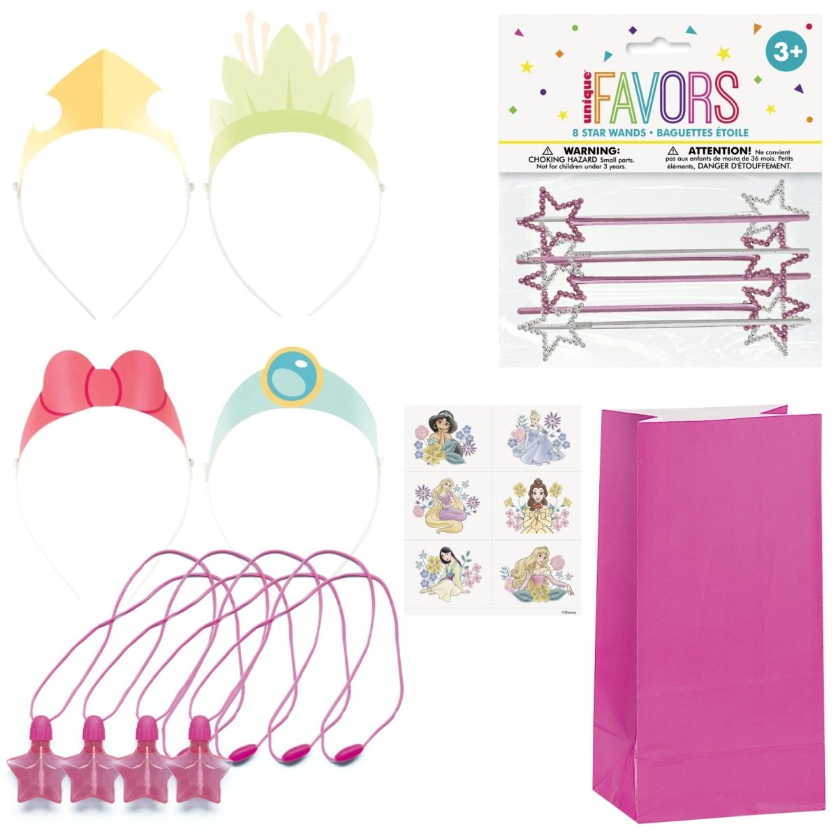 Disney Princesses Favour Party Supplies Kit, 8 Guests
