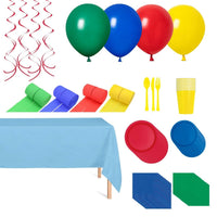 Super Mario Colours Standard Birthday Party Supplies Kit, 16 Guests