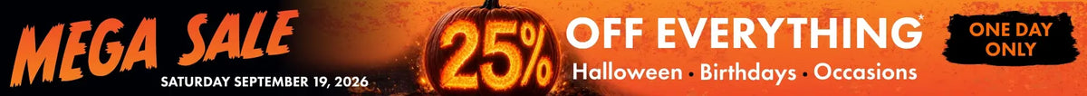 Halloween Mega Sale - 25% OFF