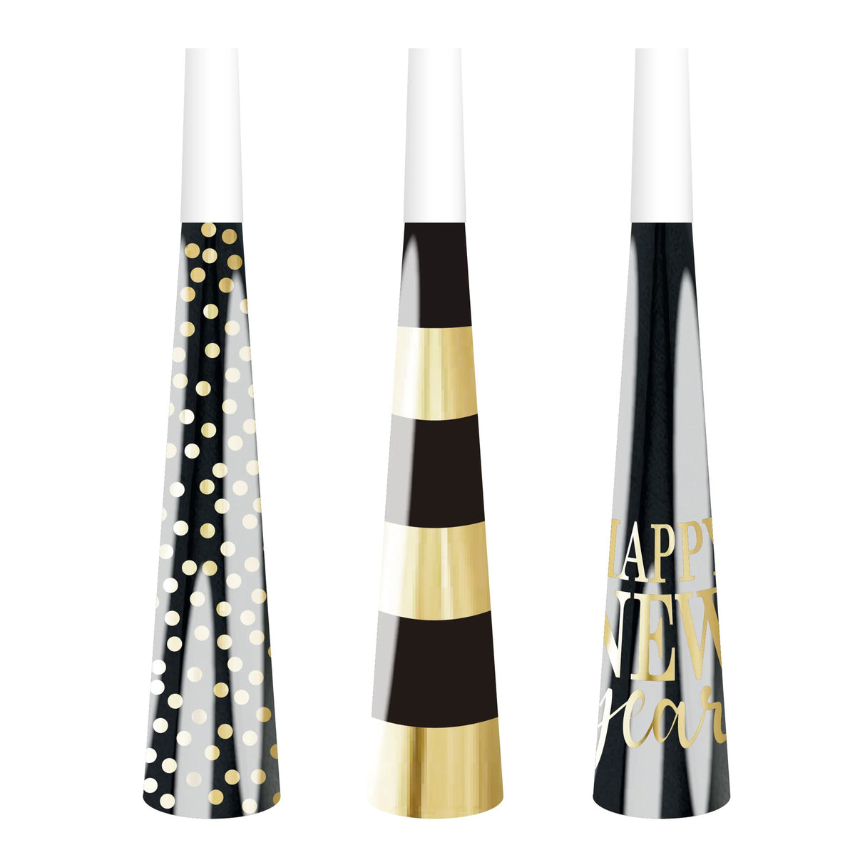 NYE Party Horns 6/Pkg