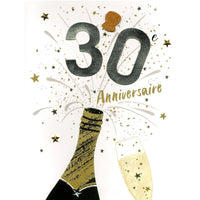 Champagne "30e Anniversaire" Gigantic Card, 1 Count
