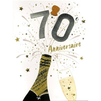 Champagne "70e Anniversaire" Gigantic Card, 1 Count