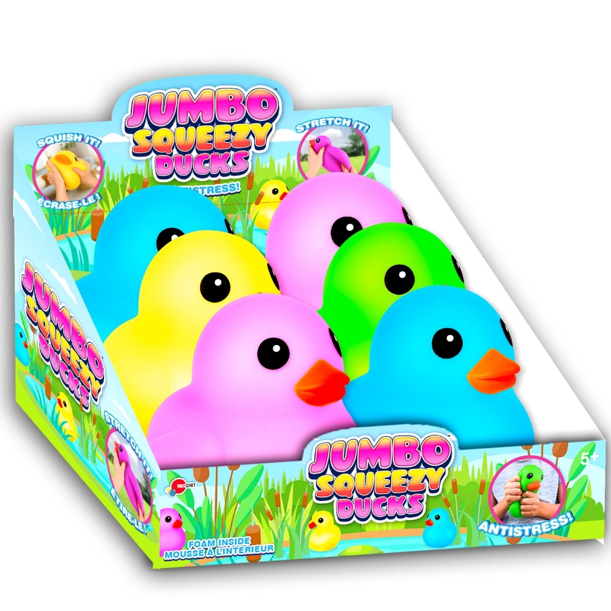 Jumbo Squeezy Duck, Assortment, 1 Count