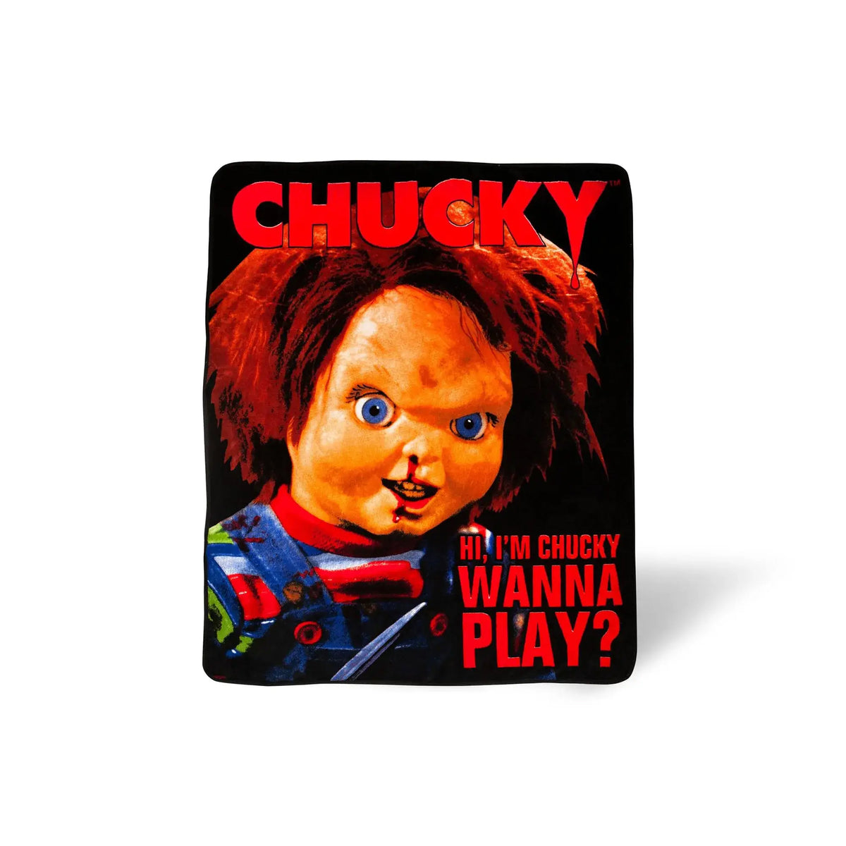 Chucky Throw Blanket, Child's Play, 50 x 60 Inches, 1 Count