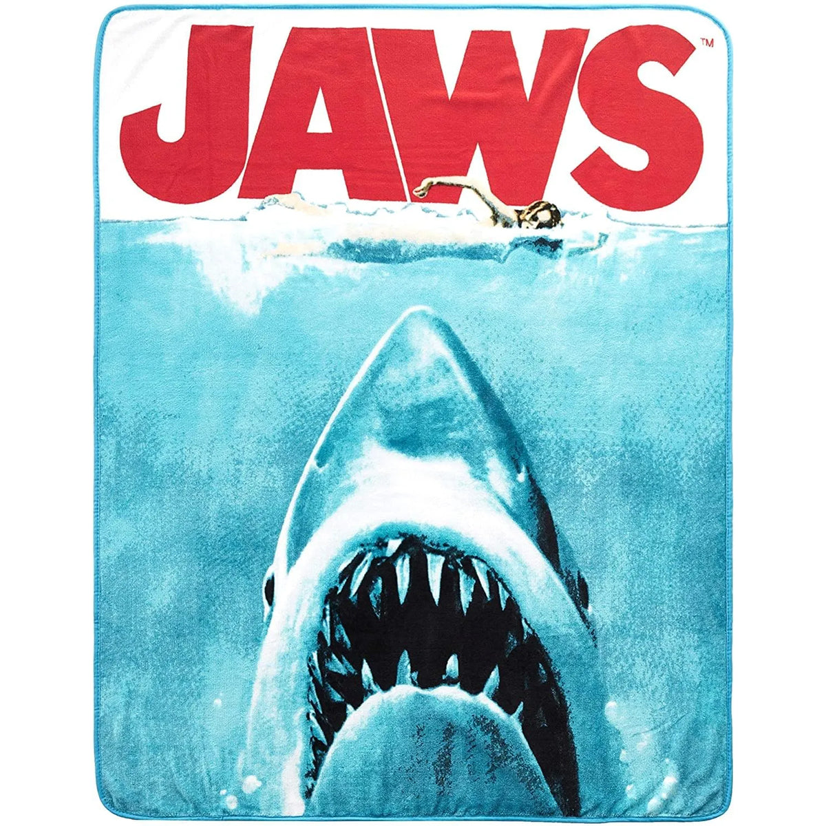 Jaws Throw Blanket, 50 x 60 Inches, 1 Count