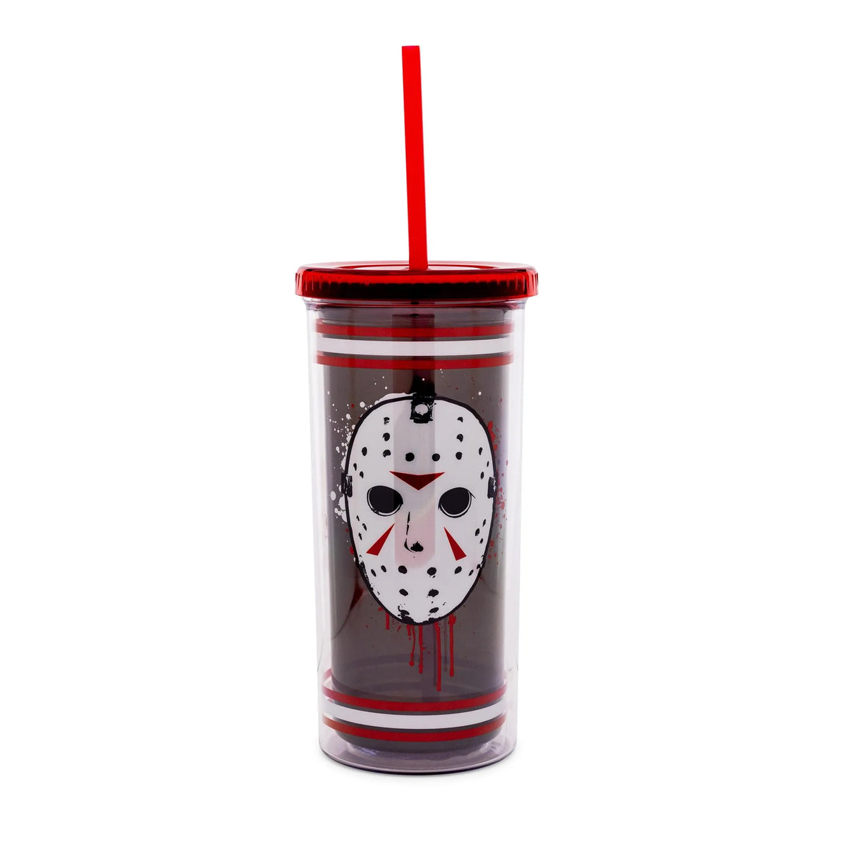 Jason Voorhees Mask Plastic Tumbler, Friday the 13th, 20 Oz, 1 Count