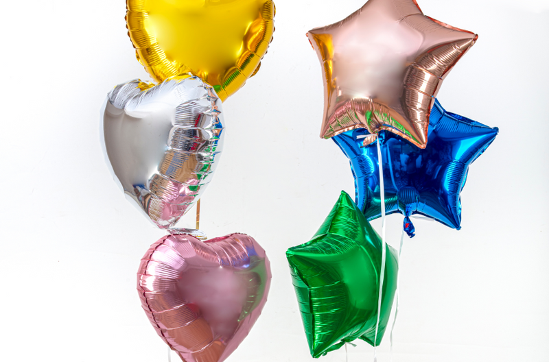 Ballon à l'hélium pour la fête des 6 ans avec vide standard 41cm -  Partywinkel