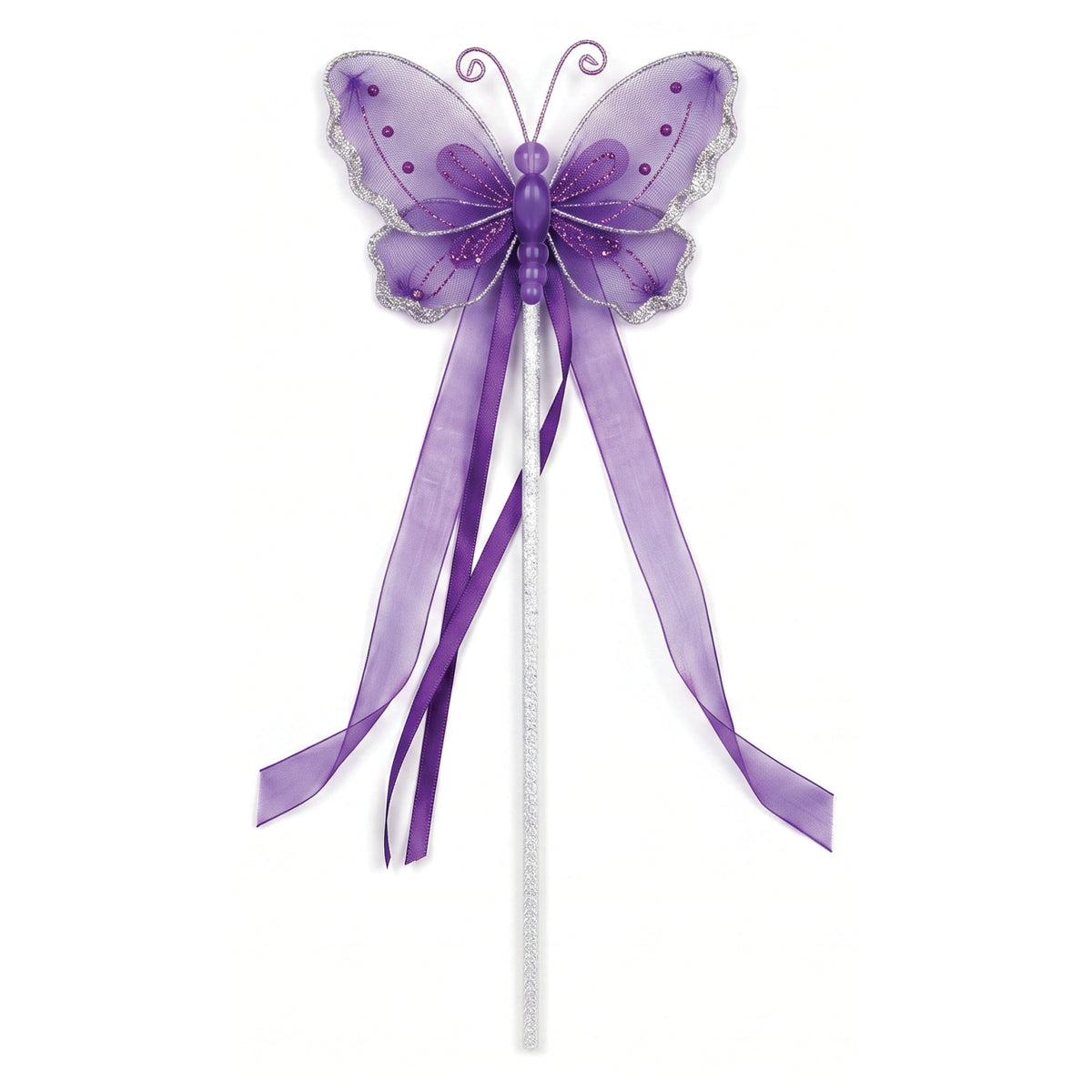 Baguette de fée papillon mauve, 1 unité