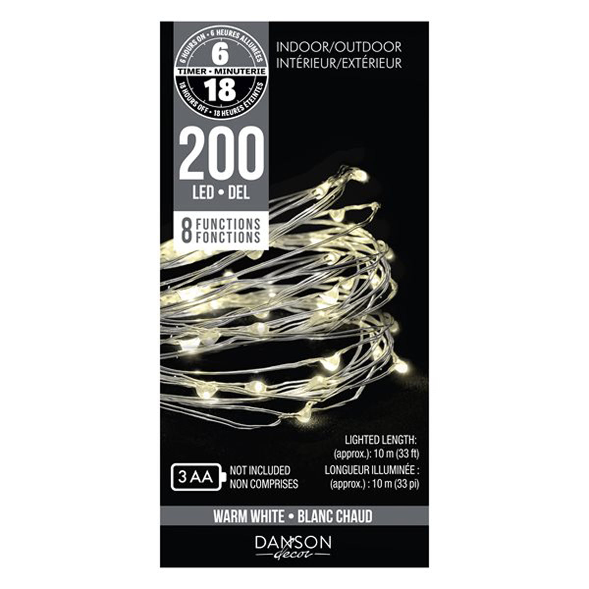 200 Microdot LED lights - Warm White