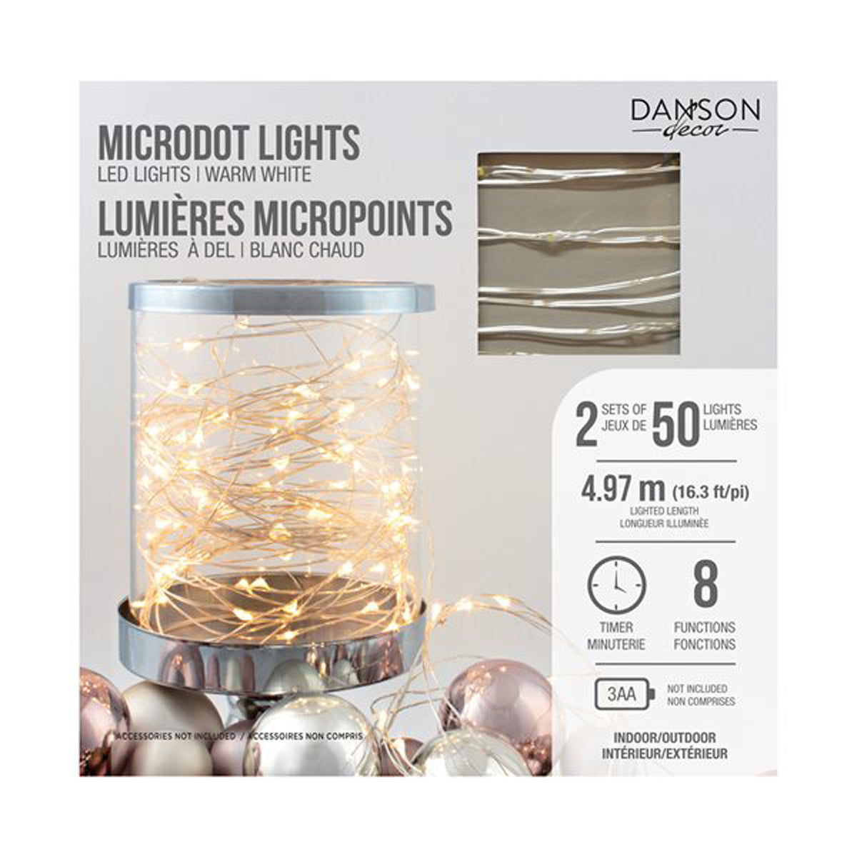 100 Microdot LED lights - Warm White