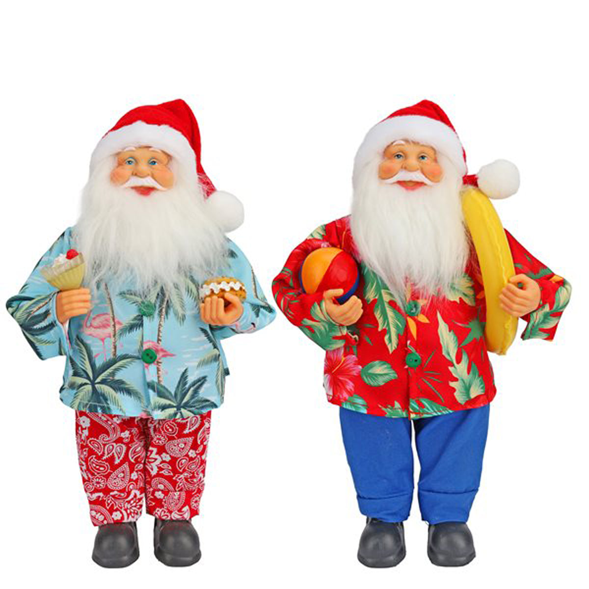 Standing Santa On Vacation 30 CM. Asst.