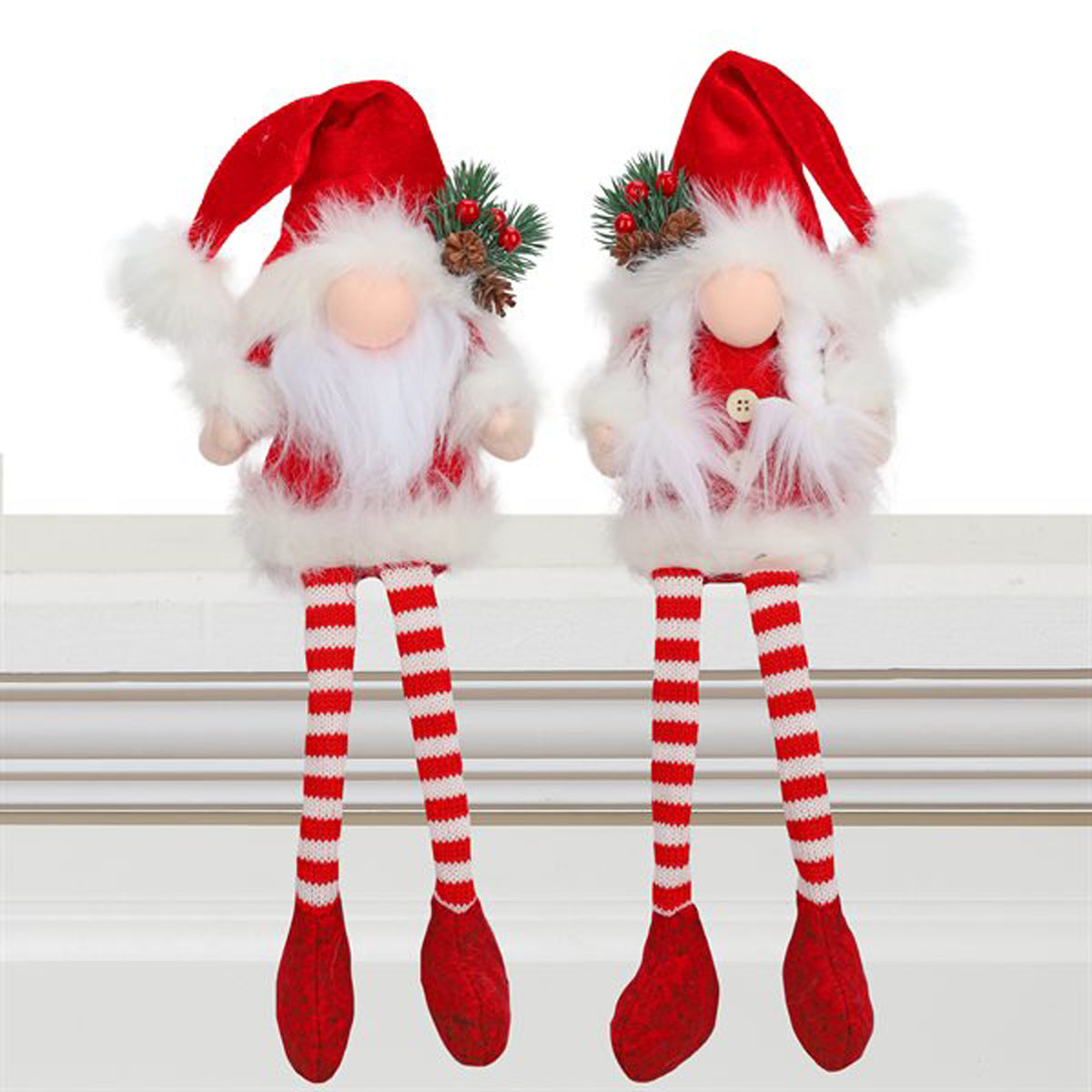 Santa Gnome W/ Dangling Legs 50 CM. Asst.