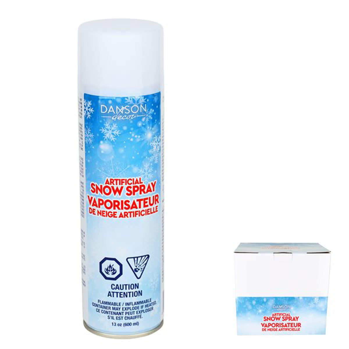 Non-Flammable Can Of White Snow 13 Oz.