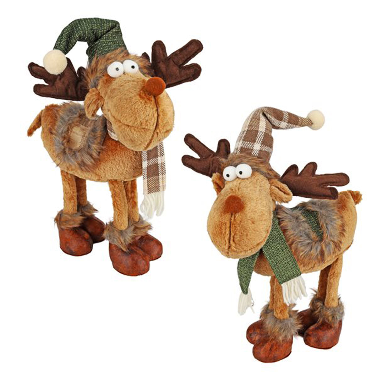 Fabric Standing Reindeer 30 CM.