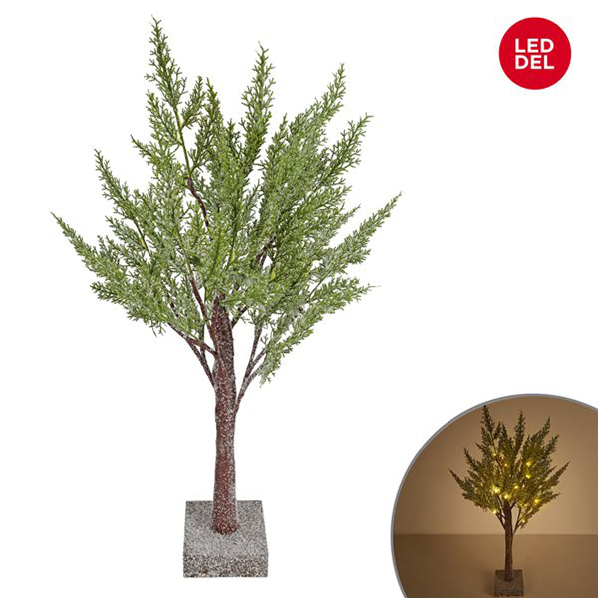 Pre-Lit Cedar Tree 60cm