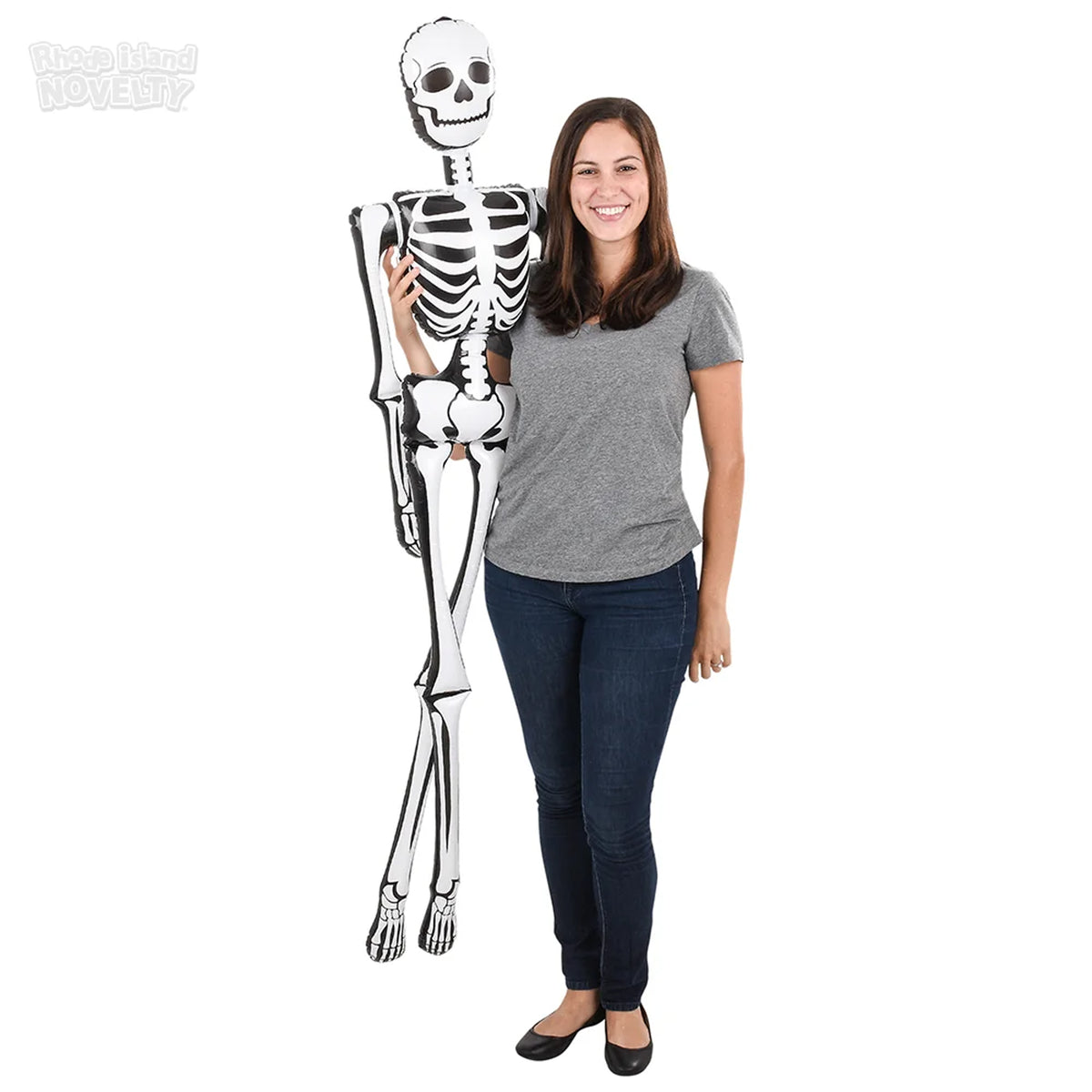 Inflatable Skeleton, Halloween Decoration, 72 Inches, 1 Count