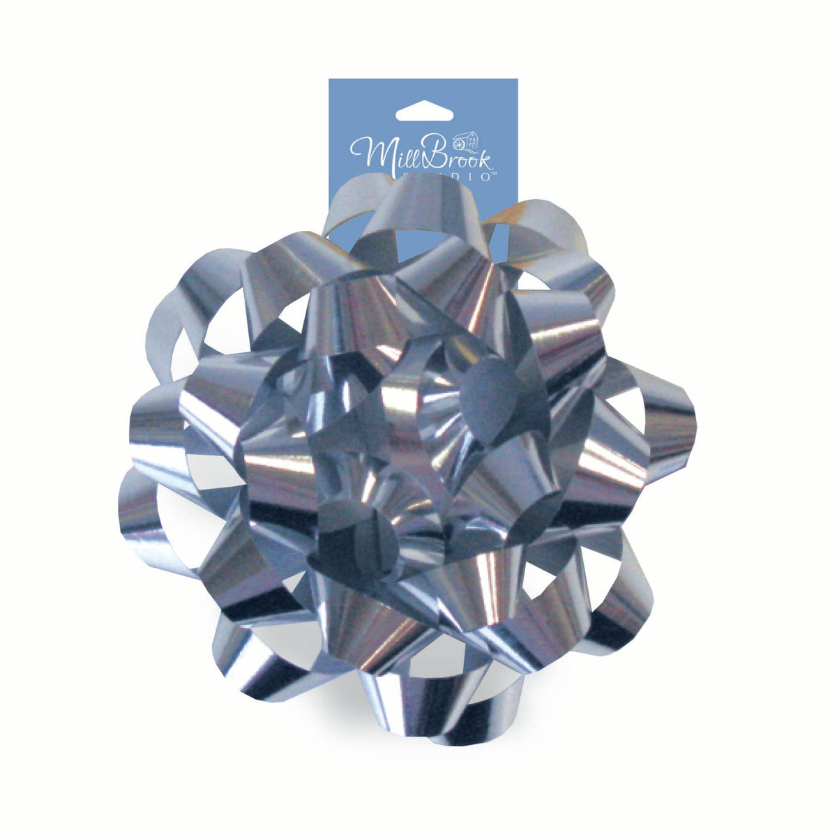 A-LINE Gift Wrap & Bags Iridescent Silver Gift Confetti Bow, 6 Inches, 1 Count 882636003910