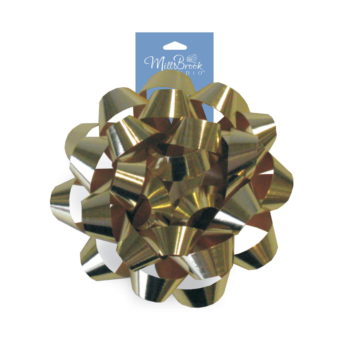 A-LINE Gift Wrap & Bags Metallic Gold Gift Confetti Bow, 5 Inches, 1 Count 882636003927