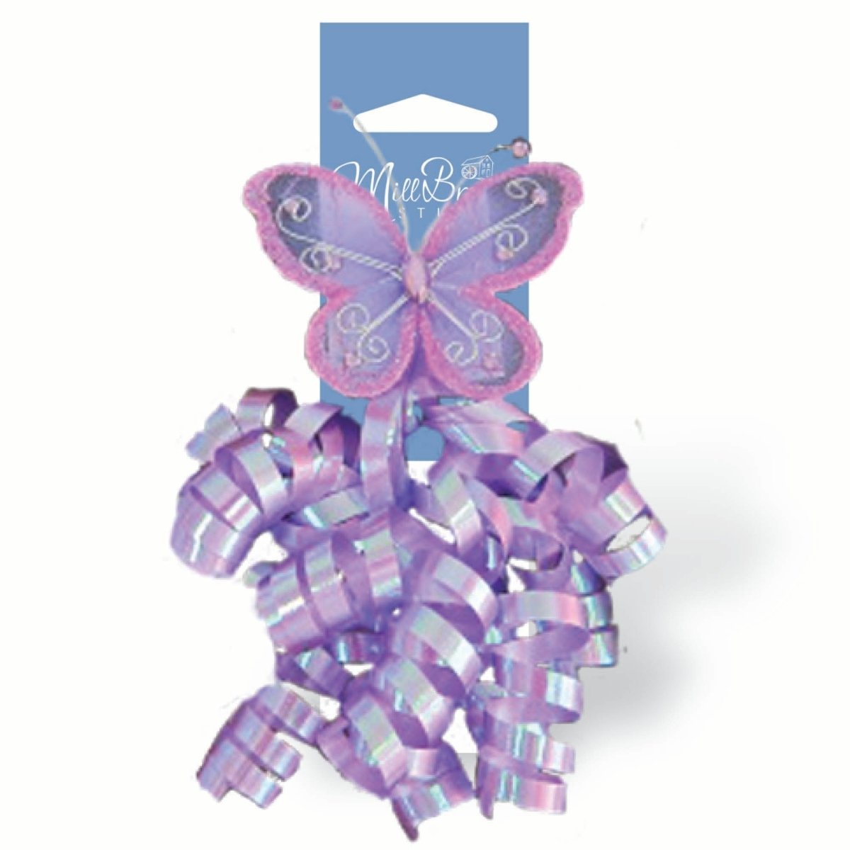 A-LINE Gift Wrap & Bags Purple Butterfly Swirl Gift Bow, 1 Count 882636662179