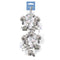 A-LINE Gift Wrap & Bags Silver Swirl Gift Bows, 2 Count 882636002678