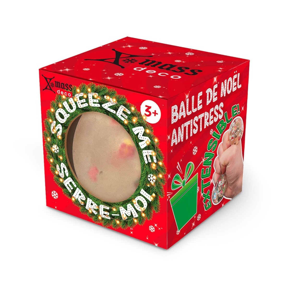 A1 DISTRIBUTION Impulse Buying Christmas Squeeze Ball Fidget Toy, 1 Count 847589043086