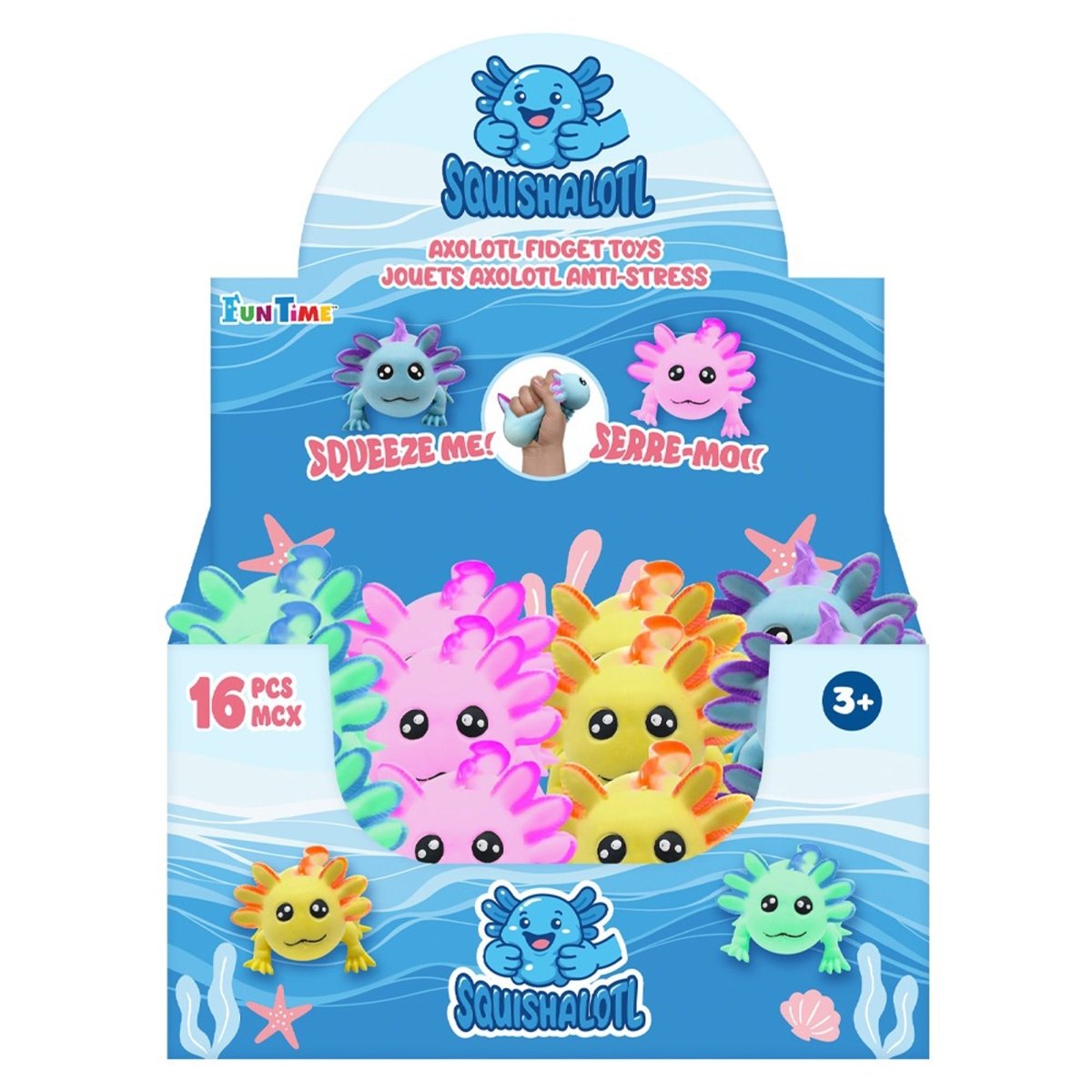 A1 DISTRIBUTION Impulse Buying Squishy Axolotl Fidget Toy, Assortment, 1 Count 847589070822