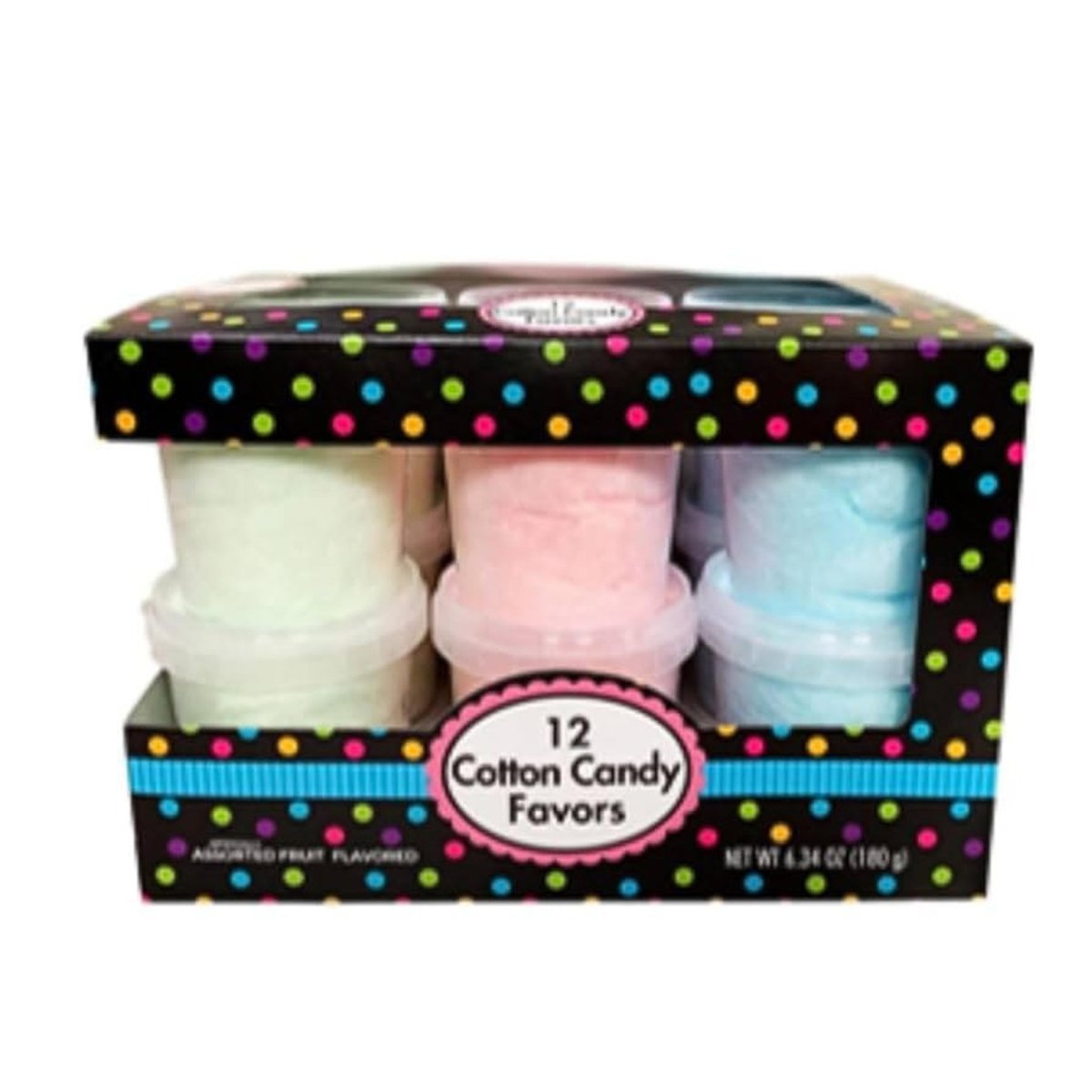 ALBERT & SON INC. Candy Bar Cotton Candy Multicolors, 12 Count 072084063110
