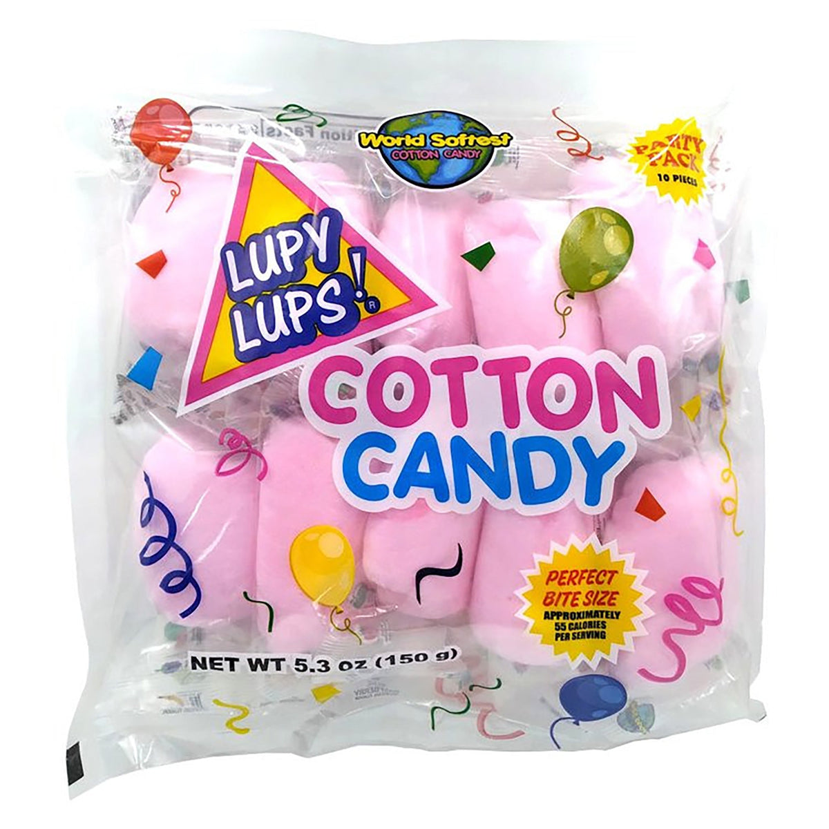 ALBERT & SON INC. Candy Strawberry Cotton Candy, 10 Count 850015776564