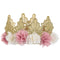 AMSCAN CA 1st Birthday Little Miss Lace Crown with Flowers, 1 Count 192937433591