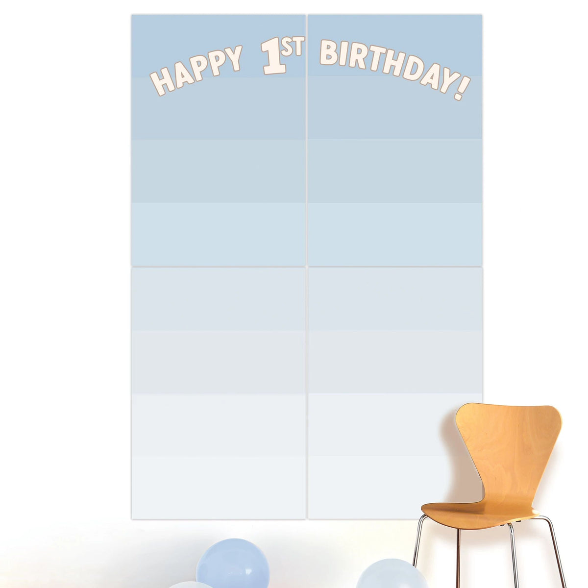 AMSCAN CA 1st Birthday Little Mister Birthday Scene Setter, 65 X 59 Inches, 1 Count 192937433102