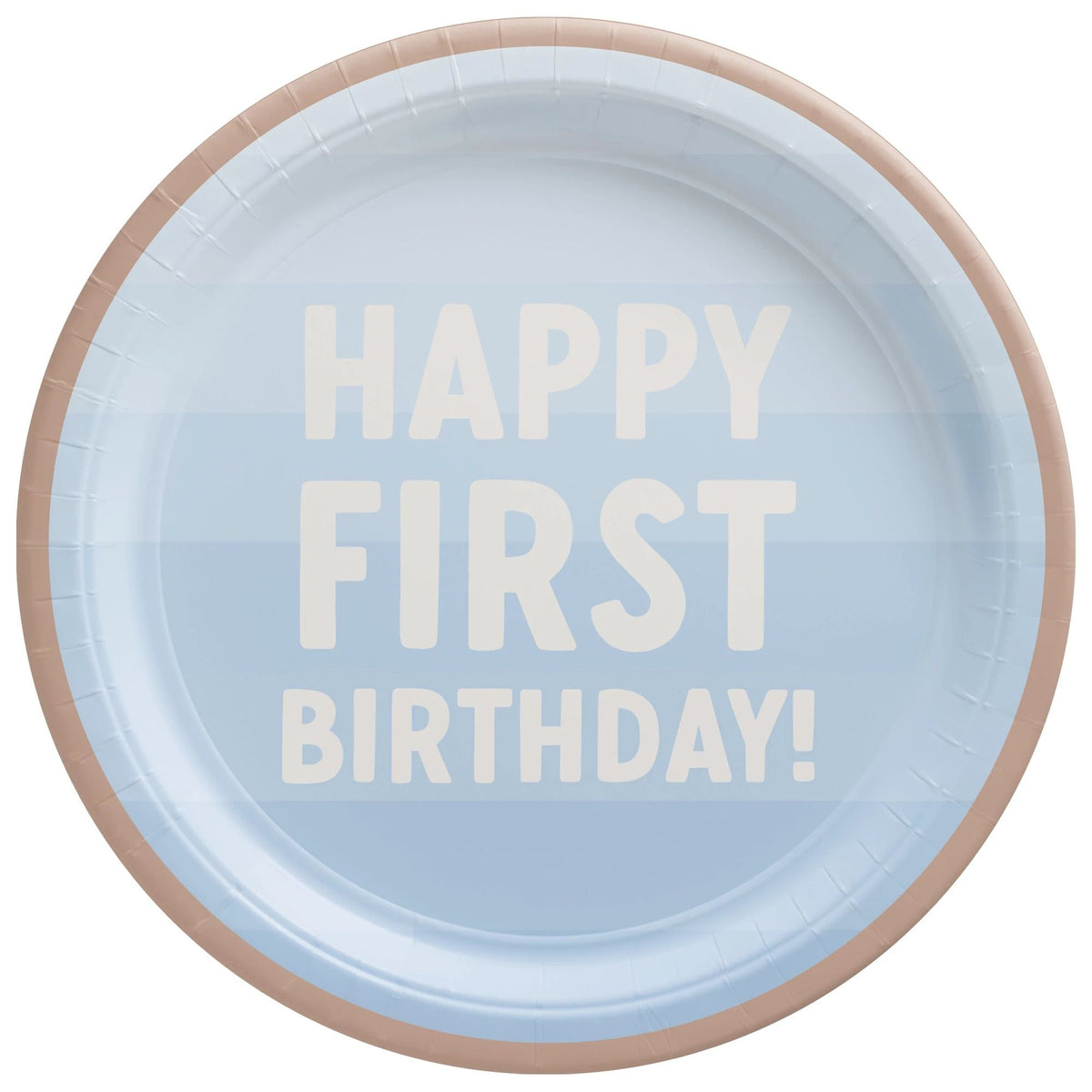 AMSCAN CA 1st Birthday Little Mister Birthday Small Round Dessert Paper Plates, 7 Inches, 8 Count 192937433140