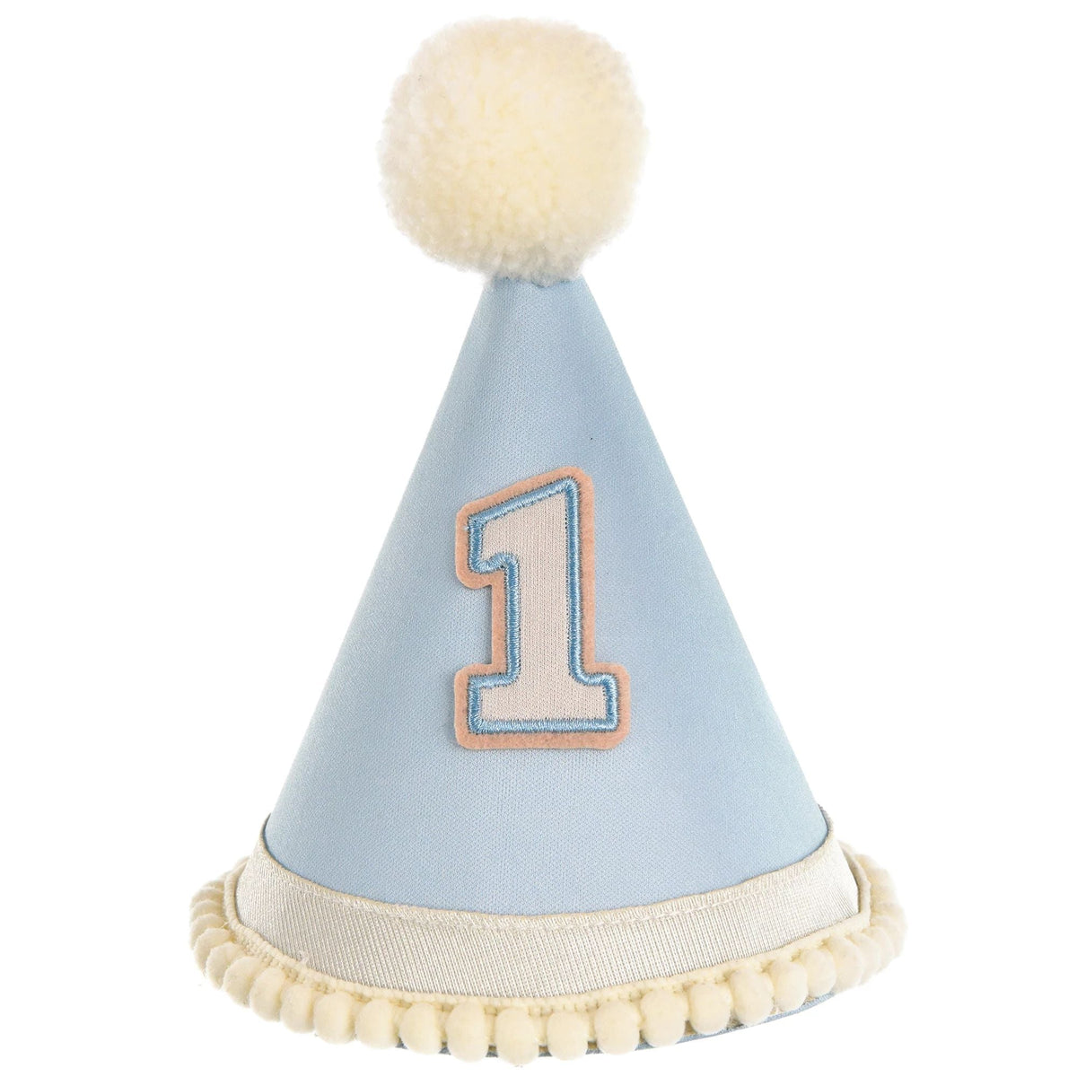 AMSCAN CA 1st Birthday Little Mister Cone Hat with Pom Pom, 1 Count 192937433218