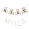 AMSCAN CA Baby Shower Customizable Baby Name Banner, Taupe, 1 Count