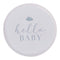 AMSCAN CA Baby Shower Hello Baby Large Eco Round Lunch Paper Plates, 9 Inches, 8 Count