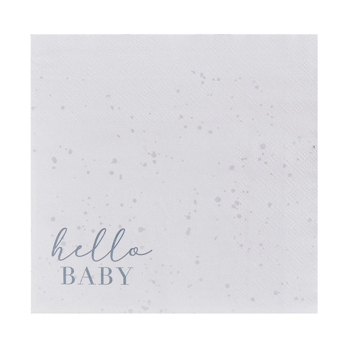 AMSCAN CA Baby Shower Hello Baby Small Eco Beverage Napkins, 16 Count