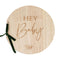 AMSCAN CA Baby Shower Hey Baby Wooden Guest Book, 1 Count