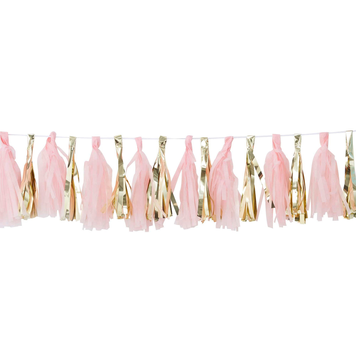 AMSCAN CA Baby Shower Tassel Garland, Pink & Gold, 1 Count