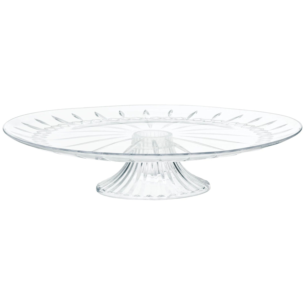 AMSCAN CA Cake Supplies Clear Plastic Cake Stand, 13 Inches, 1 Count 192937426067