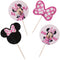 AMSCAN CA Cake Supplies Minnie Mouse Forever Birthday Cupcake Picks, 24 Count 192937424490