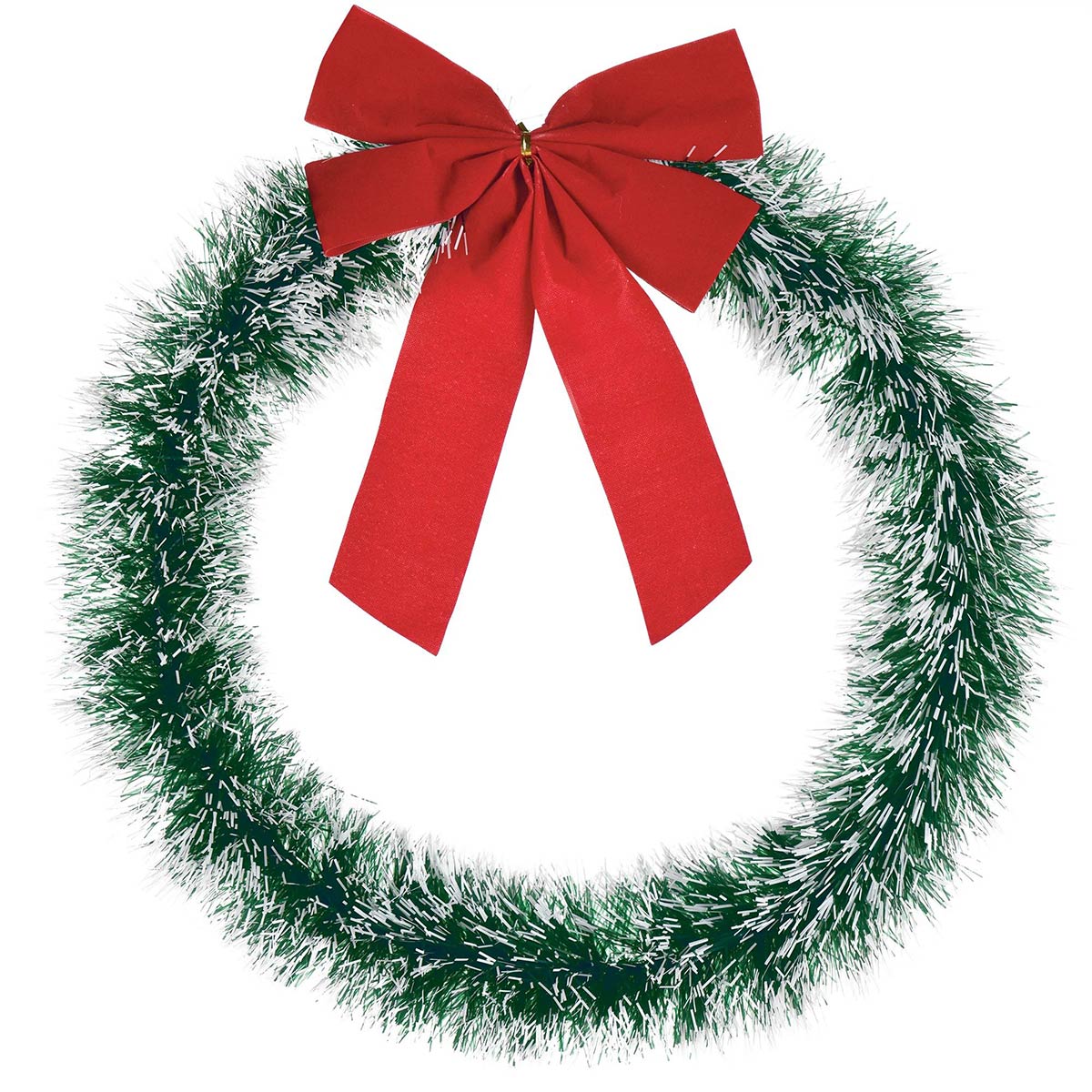 AMSCAN CA Christmas Artificial Pine Christmas Wreath, 16 Inches, 1 Count