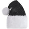 AMSCAN CA Christmas Black Deluxe Santa Hat for Adults 192937495599