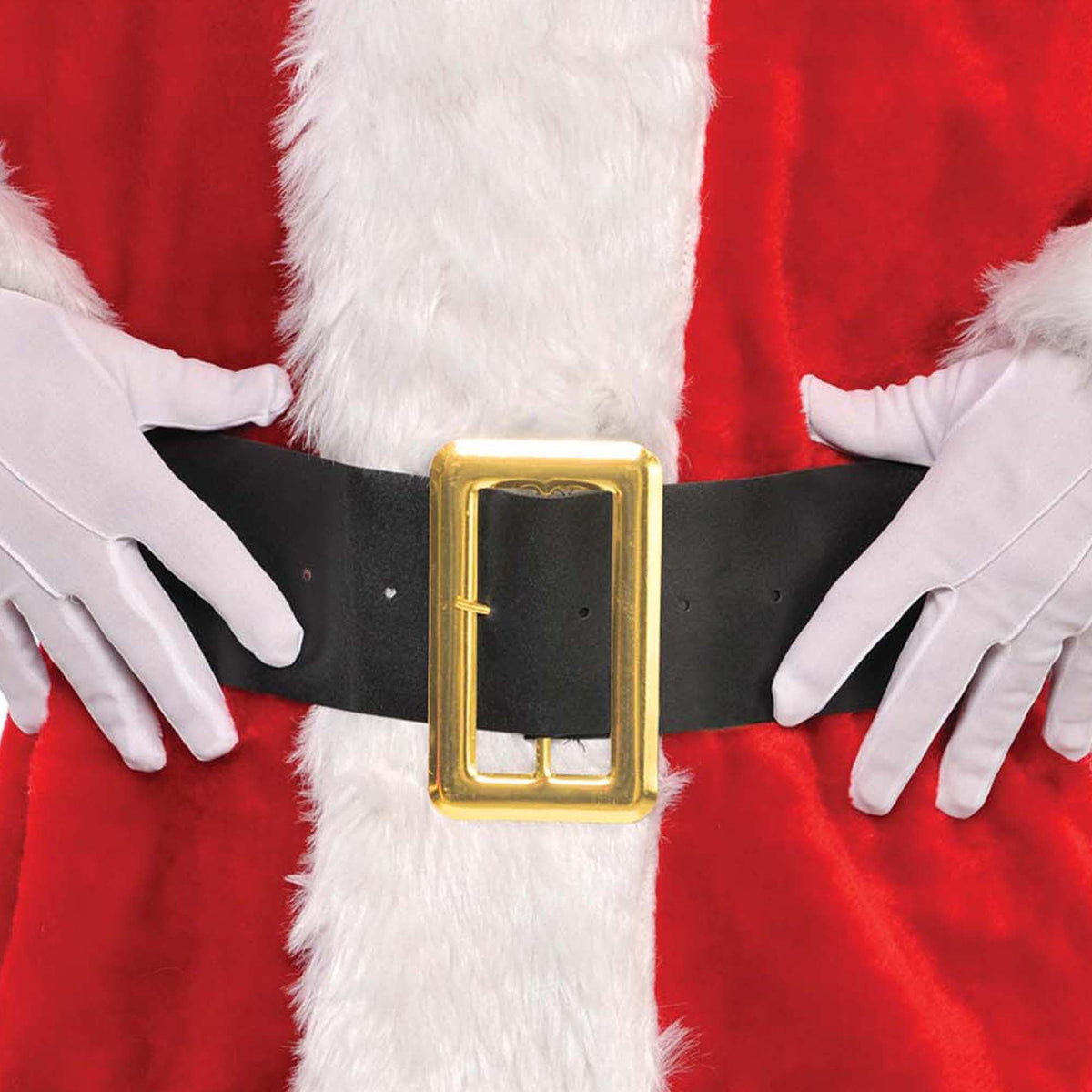 AMSCAN CA Christmas Cotton Santa Gloves, 1 Count