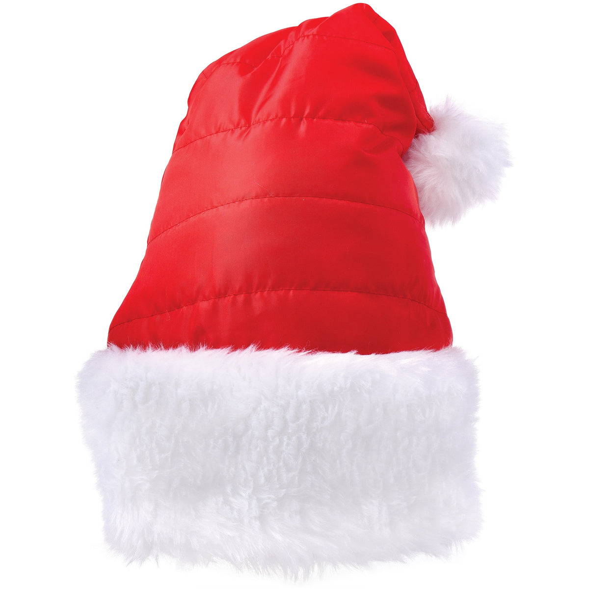 AMSCAN CA Christmas Red Puffer Santa Hat for Adults 192937474167