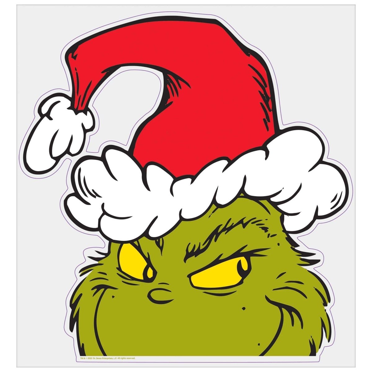 The Grinch Peeping Window Decoration, 1 Count | Party Expert