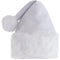 AMSCAN CA Christmas White Deluxe Santa Hat for Adults 192937495582